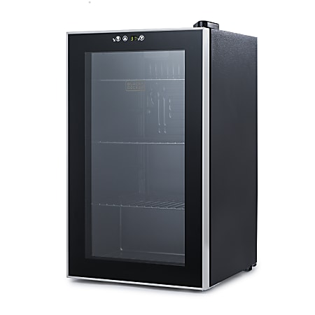 Black+Decker 2.4 Cu. Ft. Beverage Cooler, Black