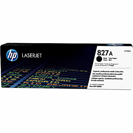 HP 827A Black Toner Cartridge, CF300A
