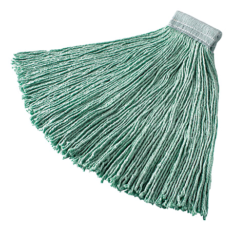 Rubbermaid® Web Foot Wet Mop, 5" Band, Green