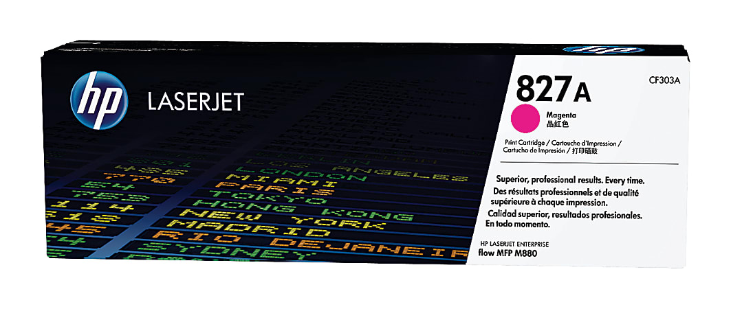 HP 827A Magenta Toner Cartridge, CF303A