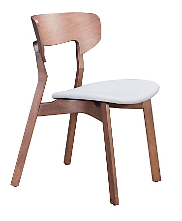 Zuo Modern Russell Dining Chairs, Walnut, Set Of 2 Chairs