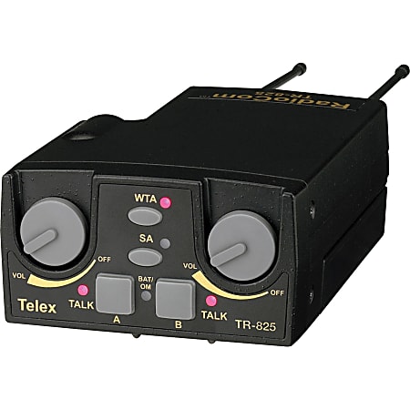 Telex TR 825 UHF Two Channel Binaural Wireless Beltpack Beltpack - ODP ...