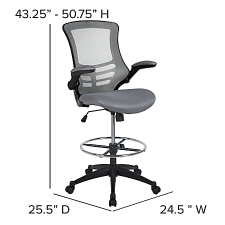 Flash furniture mid cheap back drafting chair