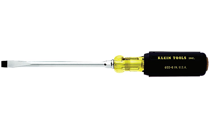 Klein Tools 5/16" Keystone Tip Heavy-Duty Round Shank Screwdriver, 6"