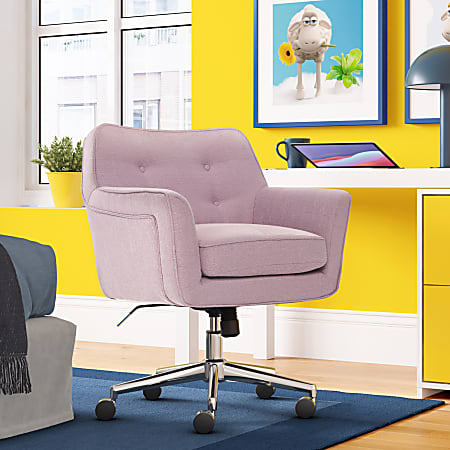 Serta® Ashland Home Mid-Back Office Chair, Twill Fabric,