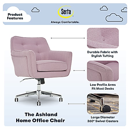 Serta ashland home office chair top