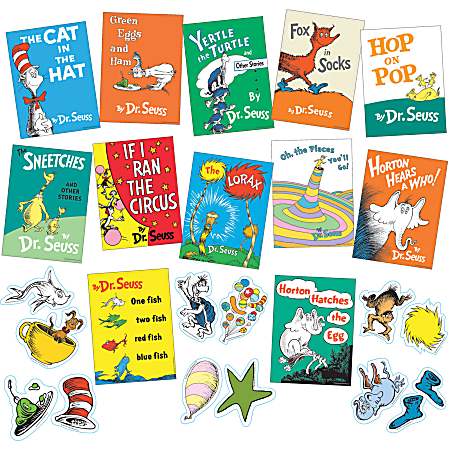 Eureka Dr. Seuss Books Mini Bulletin Board Set