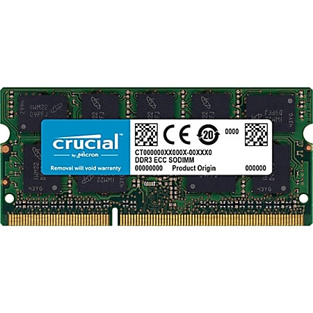 Crucial 4GB DDR3L SDRAM Memory Module - For Notebook - 4 GB - DDR3L-1866/PC3-14900 DDR3L SDRAM - CL13 - 1.35 V - 204-pin - SoDIMM
