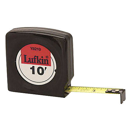 Apex Mezurall Measuring Tapes, 1/2 in x 10 ft, Black