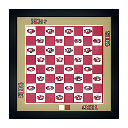 Imperial NFL Wall-Mounted Magnetic Chess Set, San Francisco 49ers