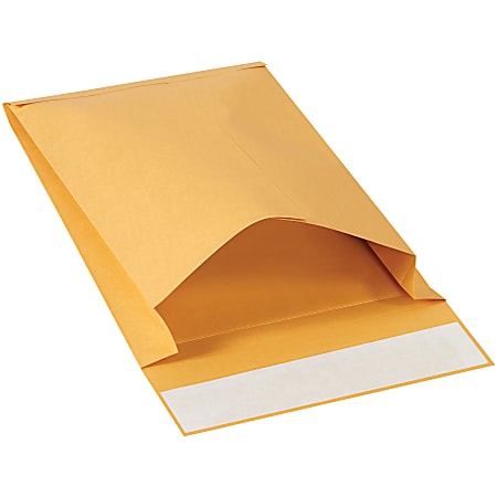 Partners Brand 12" x 9" x 2"  Expandable Manila Envelopes, Peel & Seal, Brown Kraft, Box Of 250