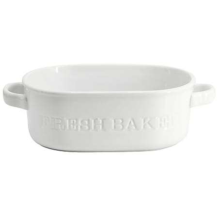 Our Table Simply White Porcelain Oval Baker Dish, 36 Oz, White