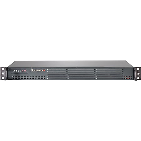 Supermicro SuperServer 5018A-TN4 1U Rack Server - Intel Atom C2750 2.40 GHz - Serial ATA/600 Controller - Intel Chip - 32 GB RAM Support - ASPEED AST2400 Graphic Card - Gigabit Ethernet - 1 x 200 W