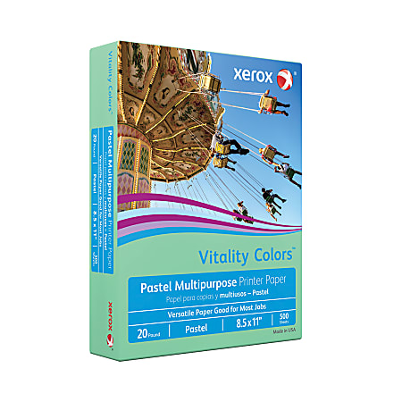 Xerox Vitality Colors Multi Use Printer Copy Paper 1 Ream Green