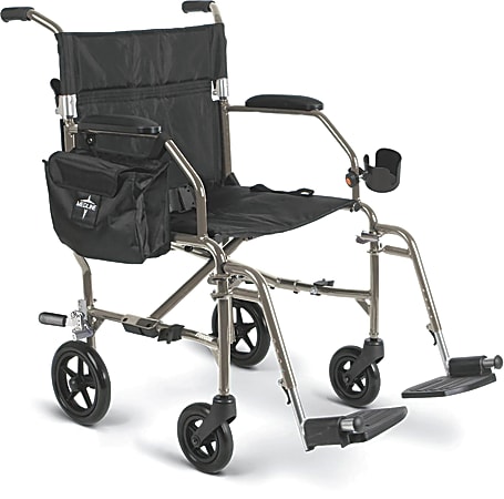 Medline Ultralight Freedom 2 Transport Chair, Silver