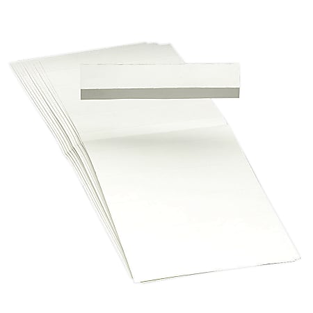 Smead® Blank Hanging File Folder Tab Inserts, 1/3 Cut For 3 1/2" Tabs, Box Of 100