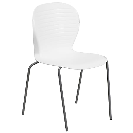 Flash Furniture HERCULES Series 551 lb. Capacity Stack Chair, White