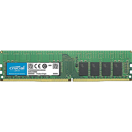 Crucial 16GB DDR4-2666 RDIMM - 16 GB (1 x 16 GB) - DDR4-2666/PC4-21300 DDR4 SDRAM - CL19 - 1.20 V - ECC - Registered - 288-pin - DIMM