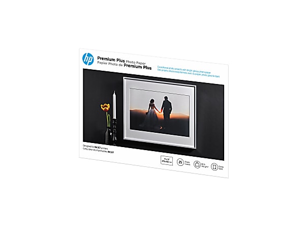 HP Premium Plus Photo Paper for Inkjet Printers Glossy Ledger Size