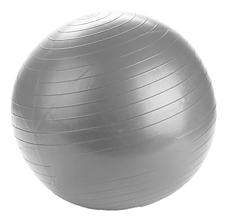 Mind Reader 55 cm Yoga Exercise Ball, Gray