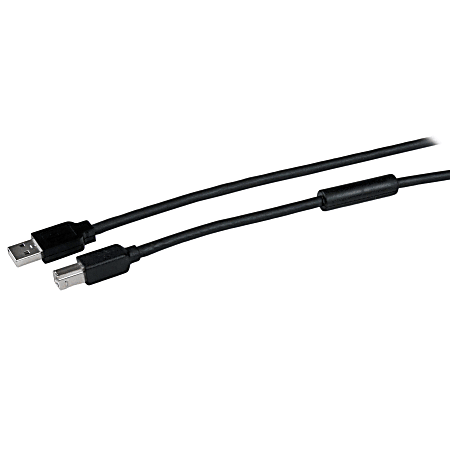 StarTech.com 15m/50ft Active USB 2.0 A to B Cable - M/M - 50ft USB Data Transfer Cable  - USB2HAB50AC