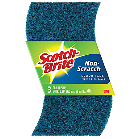 Scotch-Brite™ Scour Pads, Blue, Pack Of 3