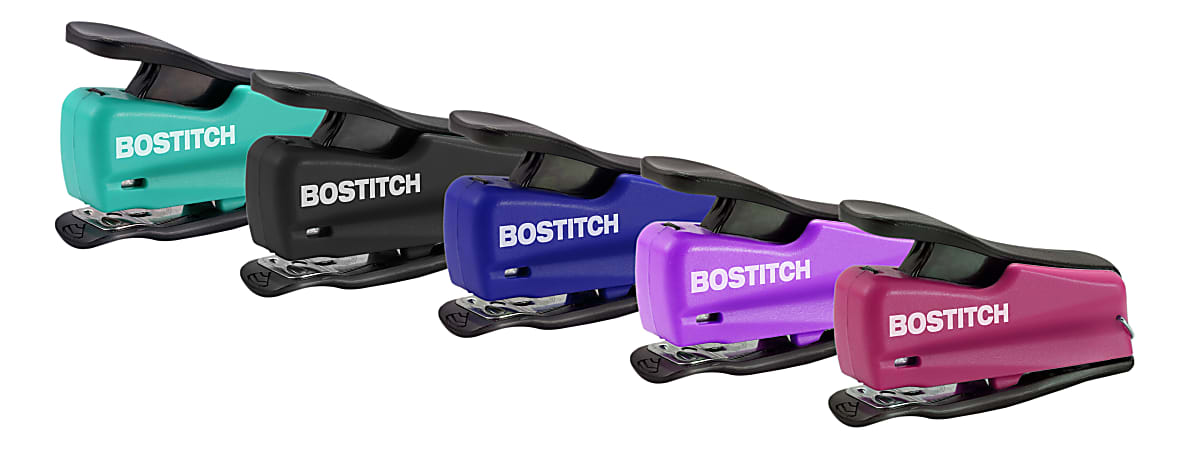 Bostitch® Nano™ Mini Stapler, 12 Sheets Capacity, Assorted Colors