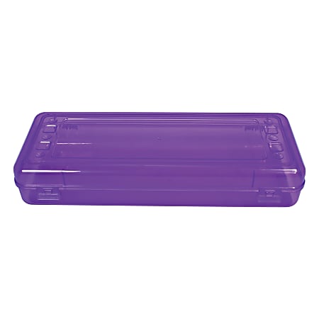 Innovative Storage Designs Stretch Pencil And Ruler Box, 13 1/2" x 4 9/10" x 2 1/2", Assorted Colors (No Color Choice)