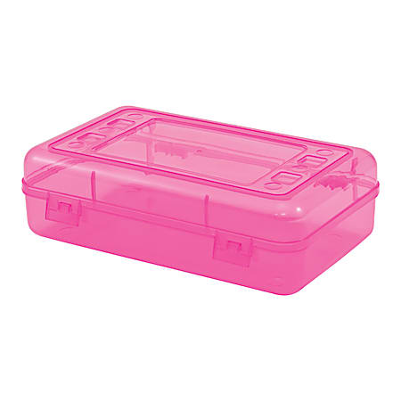 Innovative Storage Designs Pencil Box, 8.3" x 5.3" x 2.5", Assorted (no color choice)