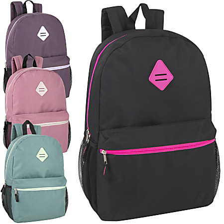 Trailmaker Solid Backpacks Assorted Colors Black Pink Lilac Green Pack ...