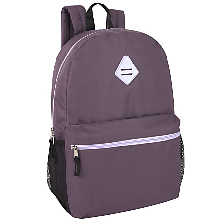 Trailmaker Solid Backpacks Assorted Colors Black Pink Lilac Green