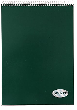 TOPS™ Docket™ Wirebound Writing Pad, 8 1/2" x 11 3/4", Legal Ruled, 70 Sheets, Canary