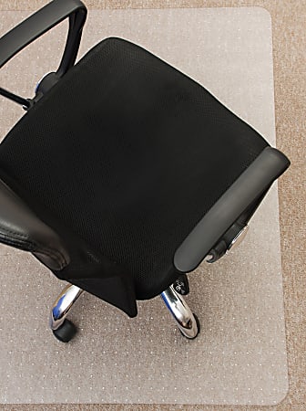 Mammoth PolyCarbPlus Polycarbonate Chair Mat, 48"W x 53"L. Clear