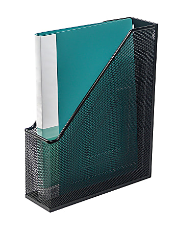 Office Depot&reg; Brand Mesh Magazine File, Black