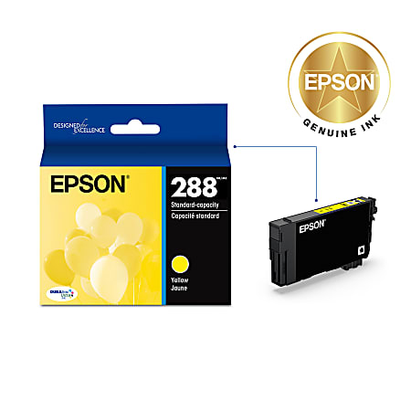 Epson 288 DuraBrite Ultra Yellow Ink Cartridge T288420 S - Office