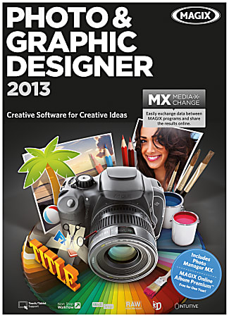 MAGIX Xara Photo & Graphic Designer 2013, For PC, Traditional Disc