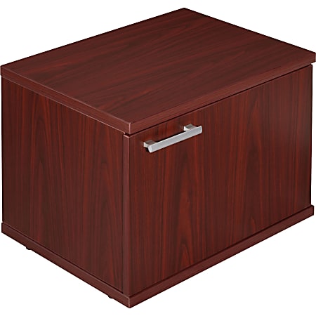 Lorell® Concordia Series Low Storage Cabinet, Mahogany