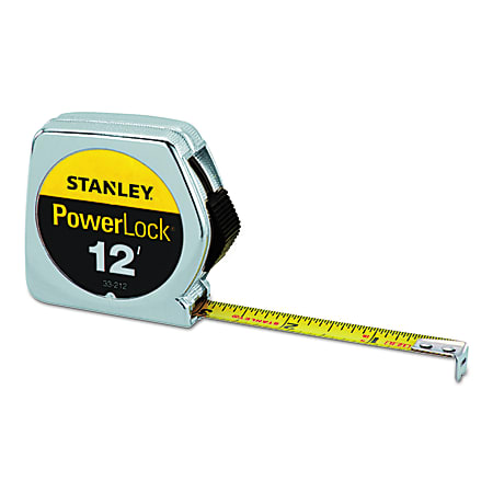 Stanley Tools Die Cast Tape Measure, Standard, 12&#x27;
