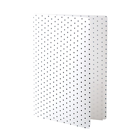 Realspace™ Poly Expanding File Folder, 8-Pocket, Letter Size, 4" Expansion, White/Black Dots