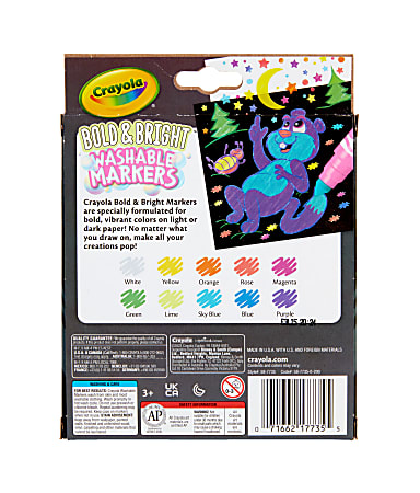 Crayola Silly Scents Washable Markers Conical Tip Assorted Ink Colors Pack  Of 10 Markers - Office Depot
