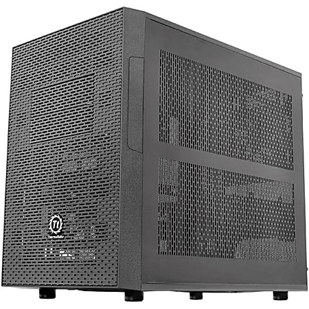 Thermaltake Core X1 ITX Cube Chassis - Cube - Black - SPCC - 6 x Bay - 2 x 4.72" x Fan(s) Installed - Mini ITX Motherboard Supported - 19.84 lb - 15 x Fan(s) Supported - 2 x External 5.25" Bay - 3 x Internal 3.5" Bay - 1 x Internal 2.5" Bay - 3x Slot(s)