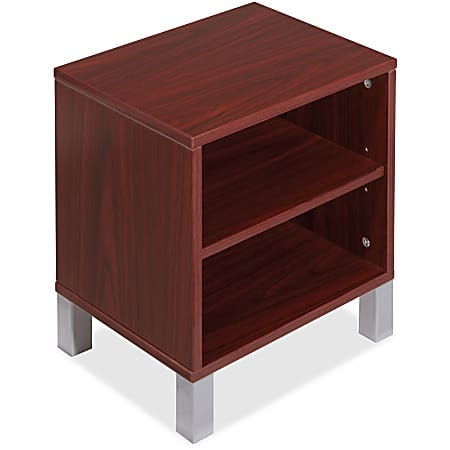 Lorell® Concordia Series Desktop Storage, 2-Shelf, for 66"W Desk, Mahogany