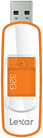 Lexar™ S73 USB 3.0 JumpDrive® Flash Drive, 32GB, Orange