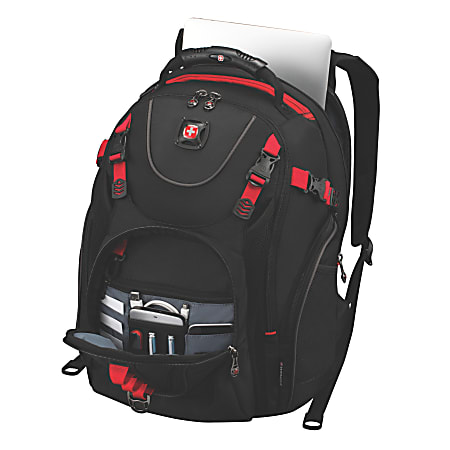 Wenger Maxxum Laptop Backpack BlackRed Office Depot