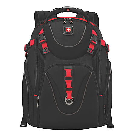 Wenger Maxxum Laptop Backpack BlackRed Office Depot