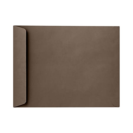 LUX Open-End Envelopes, 6" x 9", Peel & Press Closure, Chocolate Brown, Pack Of 250