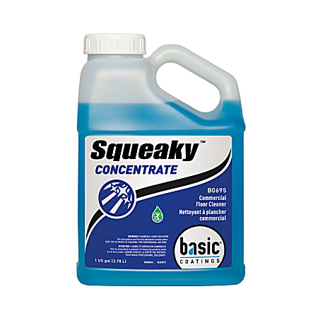 Basic Coatings Squeaky™ Concentrated Cleaning Solution, Unscented, 138 Oz, Pack Of 4