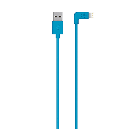 Belkin® MIXIT™ 90° Lightning-to-USB Cable, Blue