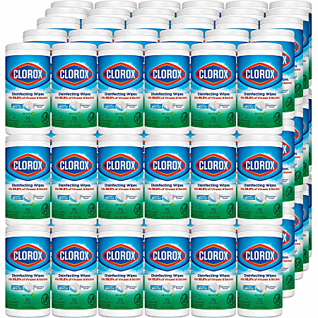 Clorox Disinfecting Wipes, Pack Of 75 Wipes, 01656BD