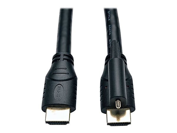 Eaton Tripp Lite Series High Speed HDMI Cable with Ethernet and Locking Connector, UHD 4K, 24AWG (M/M), 6 ft. (1.83 m) - P569006LOCK